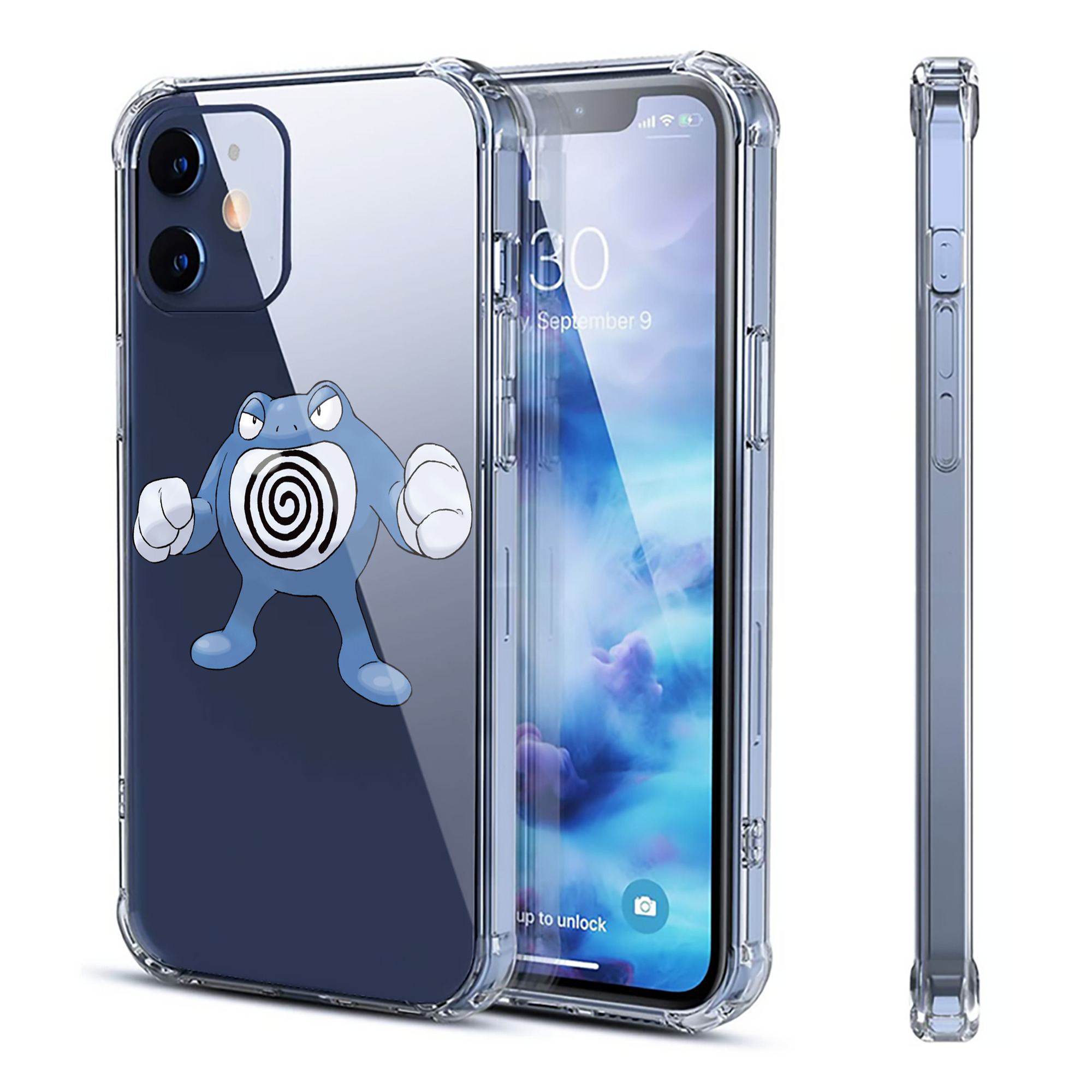 （画像用） ポケットモンスター Pokémon 【iPhone 12シリーズ対応】透明スマホケース（クリアソフトケース）